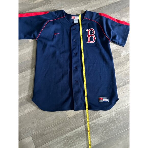 Nike Team MLB Boston Red Sox Youth X-Large Jersey - Blue & Red - Picture 3 of 12